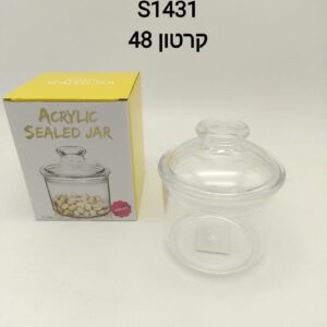 S1431 קופסאת אחסון אקריל 400 מל$$